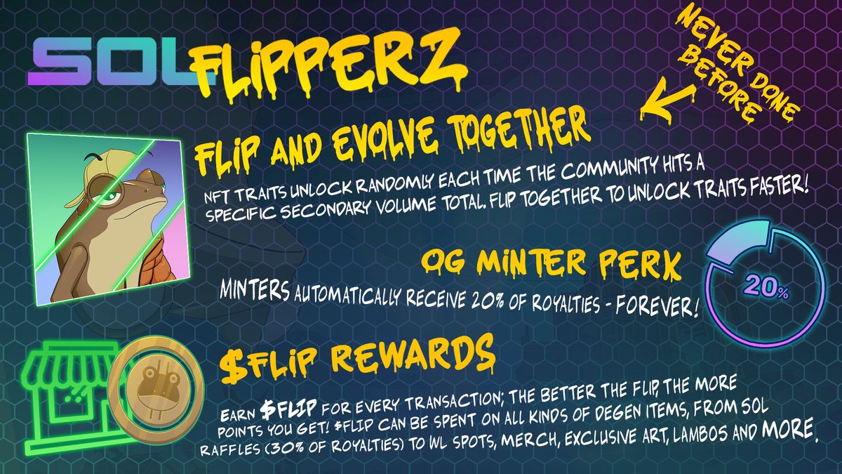 SolFlipperzNFT's tweet photo. 🚨 CRAVING EXCITEMENT? WE GOT U, BRAH. 🚨

👑 Got WL? Want WL? 3X Spots Avail.

🐸 Follow @SolFlipperzNFT  &amp; RT
🐸 Tag 3 flippin' friends

Winners in 24 hours. Flip to it!

#SolanaSummer #WLGiveaways #NFTGiveaway https://t.co/o2ELdClGaD