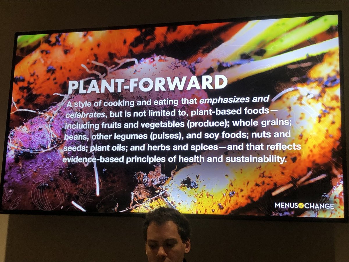 KYKitchens's tweet photo. We're at the annual Menus of Change Leadership Summit, a collaboration between @CIACulinary + @HarvardChanSPH that connects culinary art, food technology, health and nutrition science to drive a global shift to "plant forward" eating 🌱 #CIAMOC https://t.co/5fhFO721wn