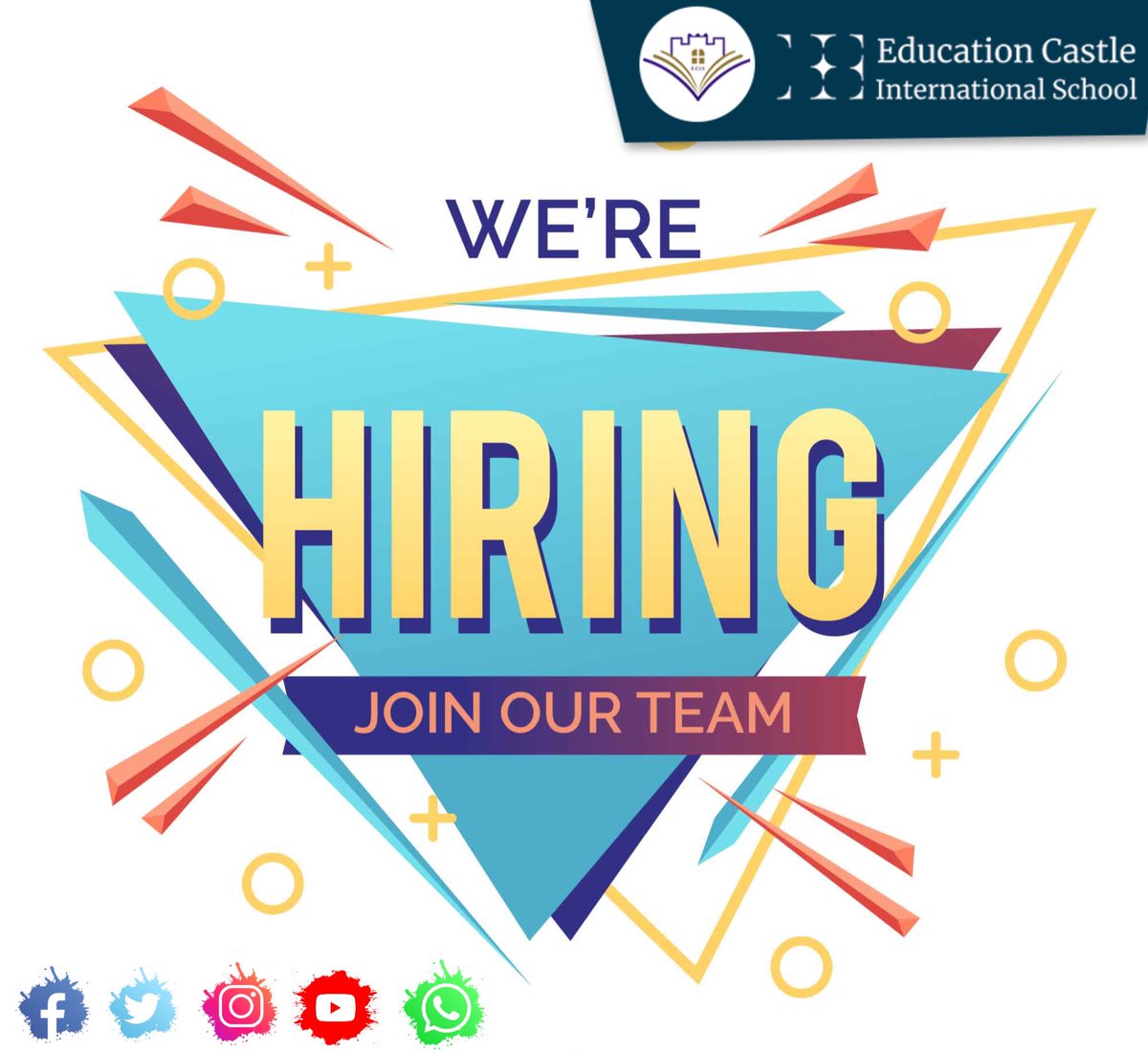 CastleSchools's tweet photo. ECIS (which is located in the East of Riyadh, Exit 15) is an amazing place to work with growth &amp; professional development
If you are an inspired Female educator with qualification of your subject, 
your job is waiting for you 
apply now 👇

https://t.co/10EIHbAyY1 https://t.co/ZNl5XVbzKM