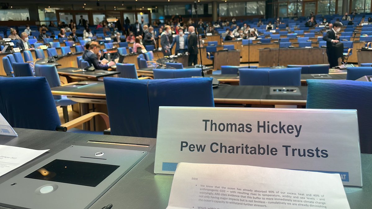 BIG day for 🌊- first in person #OceanClimateDialogue at @UNFCCC

Kudos to the tireless @LPicourt @ronny_jumeau @ThomsonFiji @HaydeeRdrz @RemiParmentier @schindlermurray @IucnOcean @ANGIEPOPS11 @jcordanos @FijianGovt & many more in getting us here. 

LOTS to do. But, a path set!