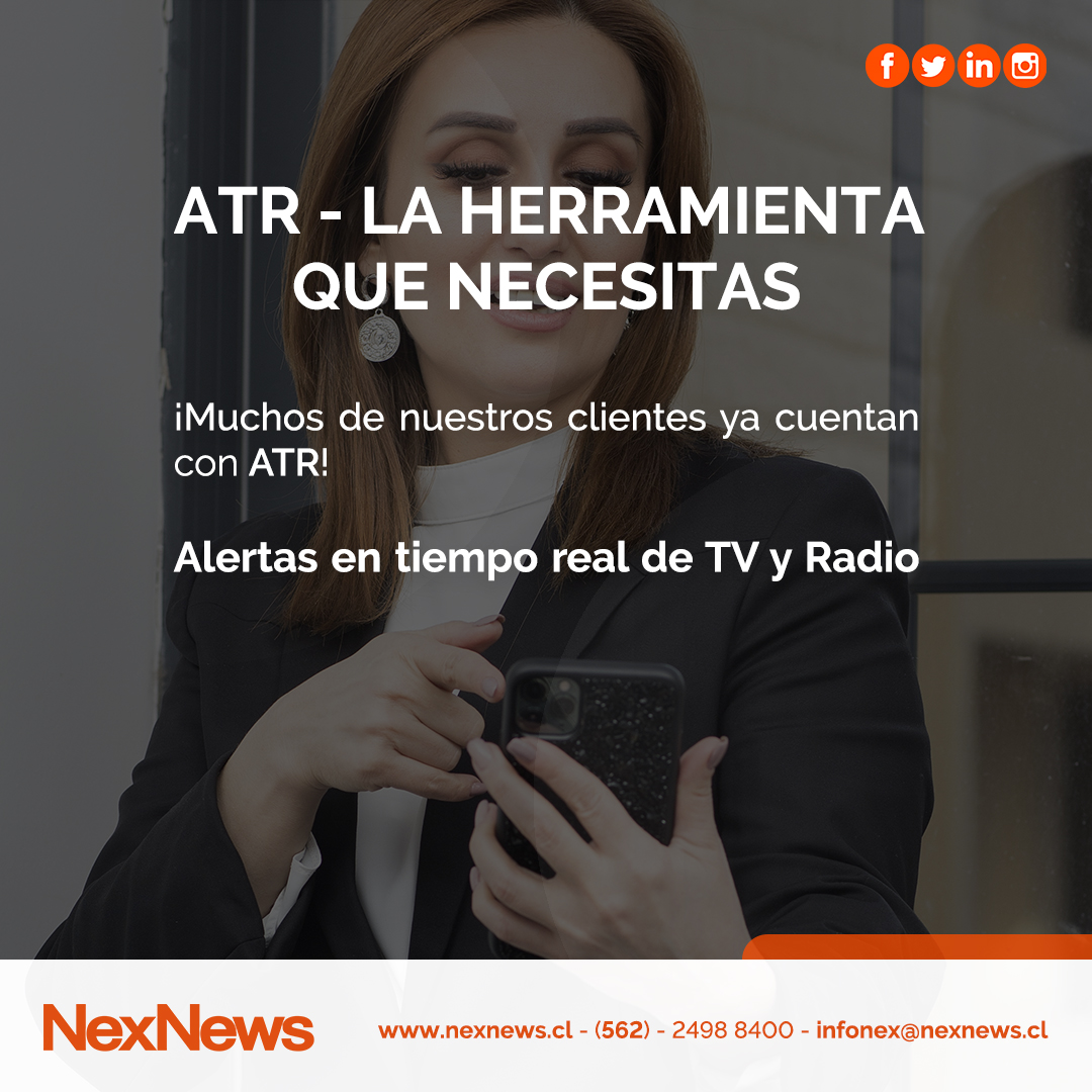 NexNewsOficial's tweet image. Una herramienta infaltable para complementar la información 👌.

Contáctate con nosotros para más información de nuestros servicios ☎️.

#socialmediatracking #socialmedia #mediatracking #analisisdemedios #chile #mediosdecomunicación #agencias