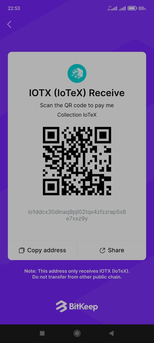jueleien's tweet photo. @BitKeepDaily @iotex_io @IoTeX_Community @IotexProjects @iotex_jp io1ddcx30dlnaq9pjl02tqx4zfzzrap5s8e7xxz9y https://t.co/idP2Wu1bdQ