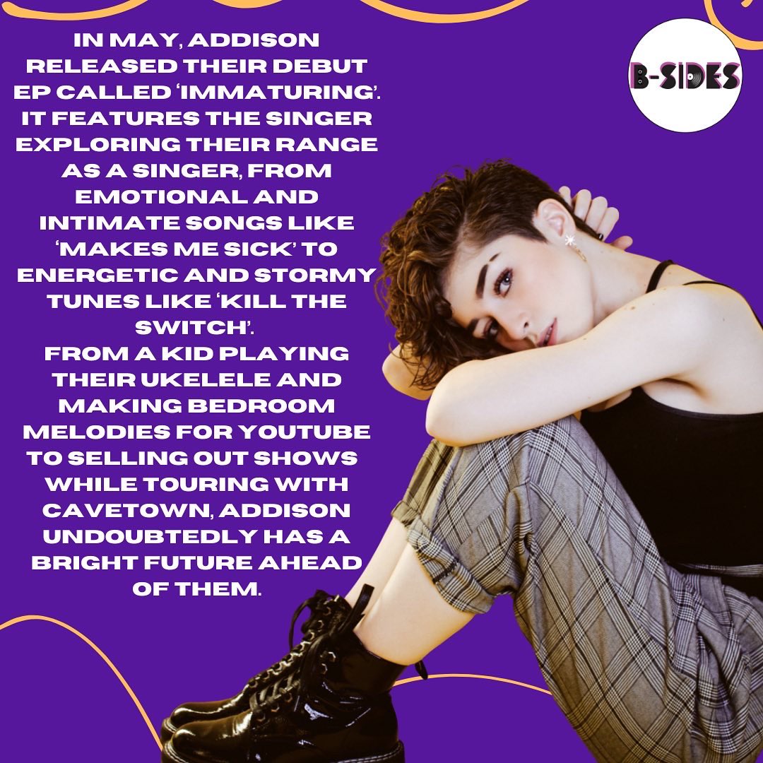 We’re celebrating #PrideMonth by helping you find #LGBTQIA+ artists to add to your playlists! <a href="/gracefuladdison/">Addison Grace</a> is not someone you want to sleep on! As a non-binary artist, Addison cemented himself as a standout artist whose music strikes a chord with their listeners!🌈💕