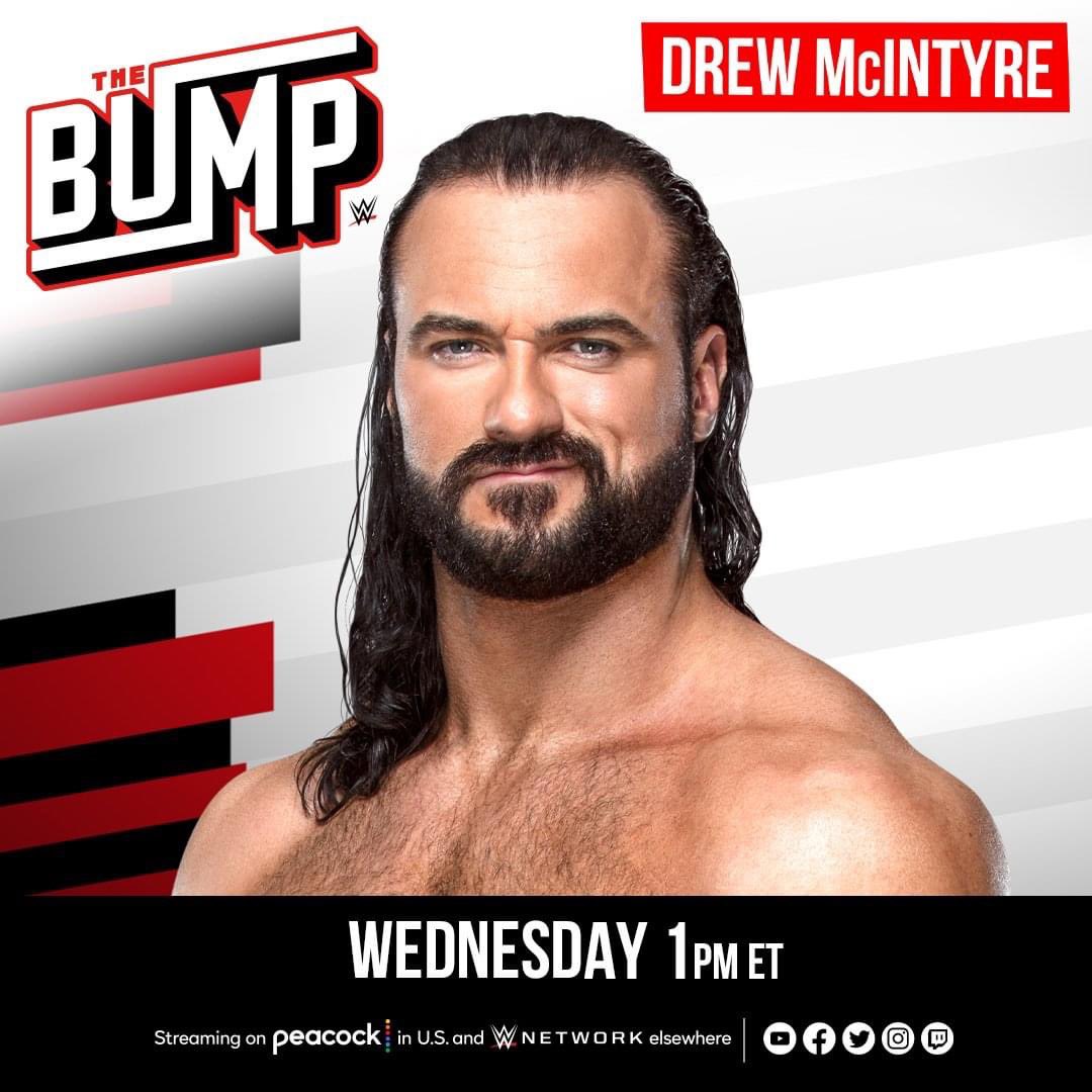 Wee_Westie29's tweet photo. Almost time for #WWETheBump and it’s a Scottish Special as #DrewDrop (@DMcIntyreWWE and @DoudropWWE) will be in the building! @WWETheBump #DrewDayRocks #BigD #TheDraw 🏴 ⚔️ 🍭 https://t.co/UMIREbLc8S