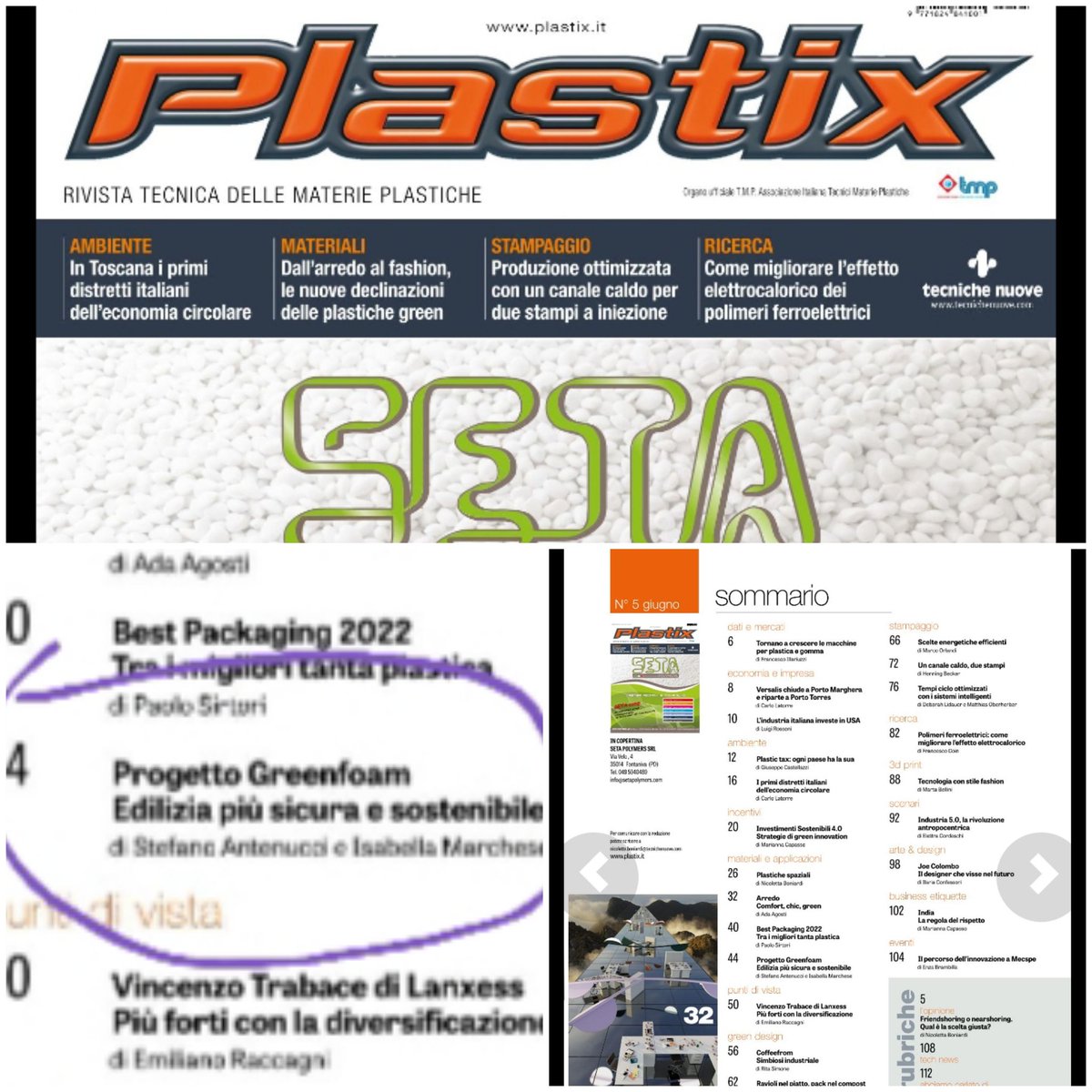 ImpresaLAB2011's tweet image. Da non perdere su @PlastixMagazine di giugno l&apos;articolo sul progetto #GREENFOAM di #GpsTech cofinanziato dal #FesrLombardia Bando #TechFast