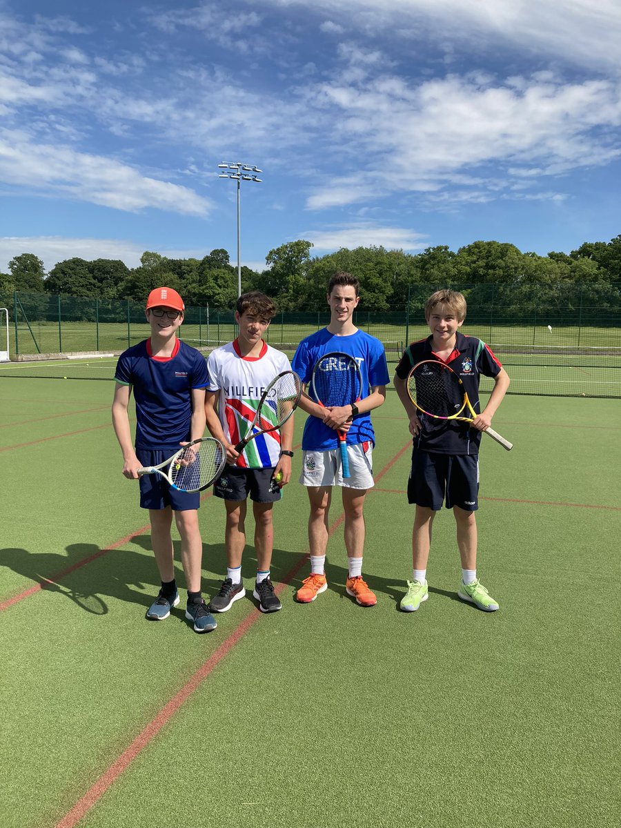 GreatMillfield's tweet photo. 🏸 Well played in the house tennis James, Johnny, Jack and Sammie! @MillfieldSenior @MillfieldSport https://t.co/VKAAsZ63Rg