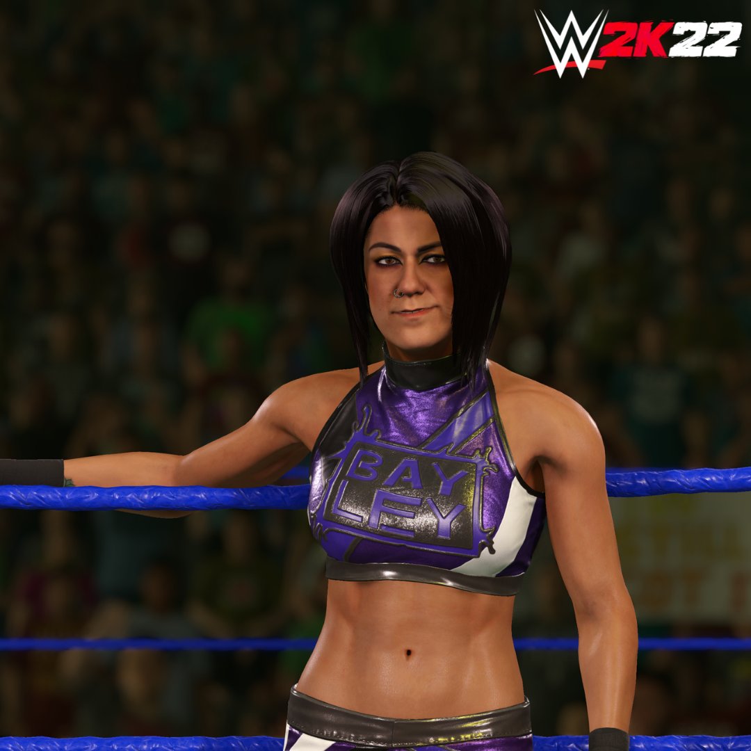 WWEgames's tweet photo. 🚪DING DONG! HELLO! 👋 It's time to wish @itsBayleyWWE an amazing birthday today! https://t.co/zbuGSKrtVO