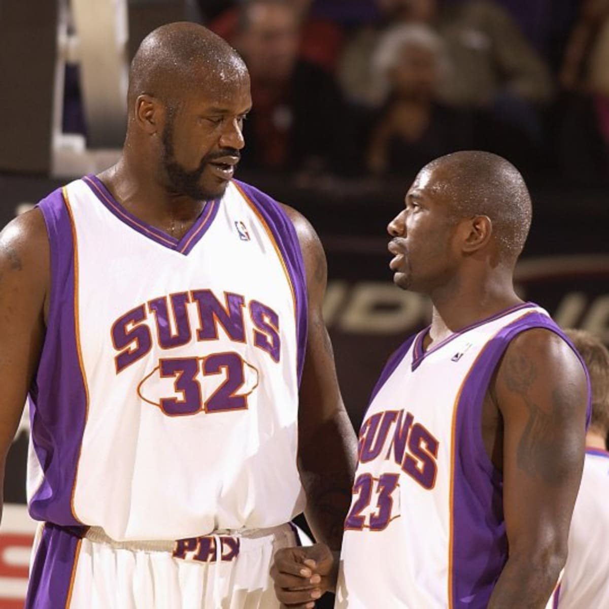 LegionHoops's tweet photo. Grant Hill on Shaq:

“We’re in the showers after practice and he goes to Jason Richardson and says: ‘J-Rich you got a fat a— man.’”

😂😂😂 (via All The Smoke Pod) https://t.co/OAsGUTerBi