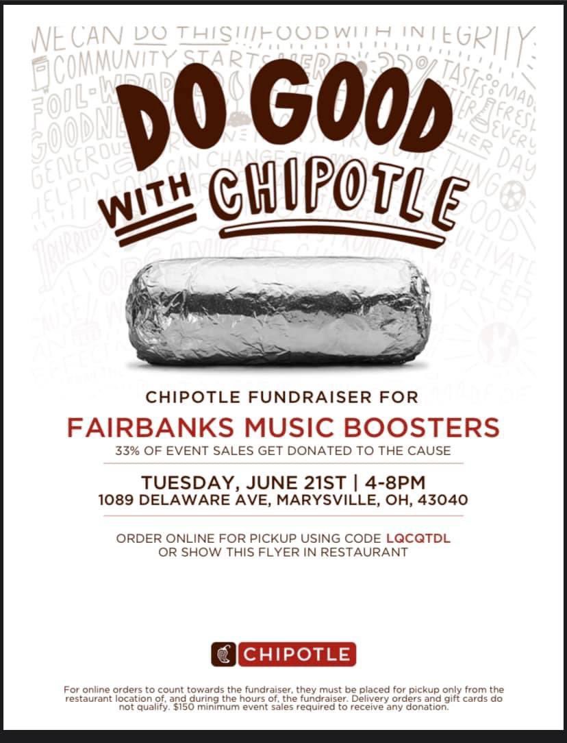 FairbanksCheer's tweet photo. Support our Fairbanks Music Boosters by skipping the cooking next week! :) @FairbanksBands @FairbanksChoir @FairbanksLocal https://t.co/cAV1ncxWk9