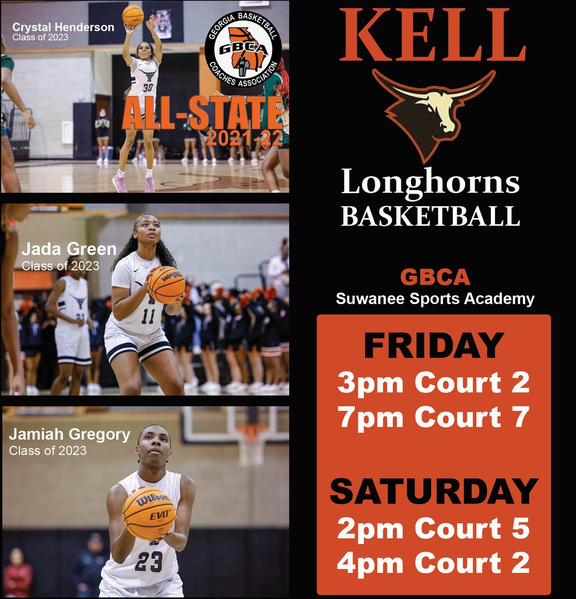 Kell Lady Longhorns Basketball (@kell_longhorns) on Twitter photo Let's support our Lady Longhorns at the <a href="/girlsgbcalive/">GBCA Girls Live Event</a> event in Suwanee this weekend! Let's support our Lady Longhorns at the <a href="/girlsgbcalive/">GBCA Girls Live Event</a> event in Suwanee this weekend!