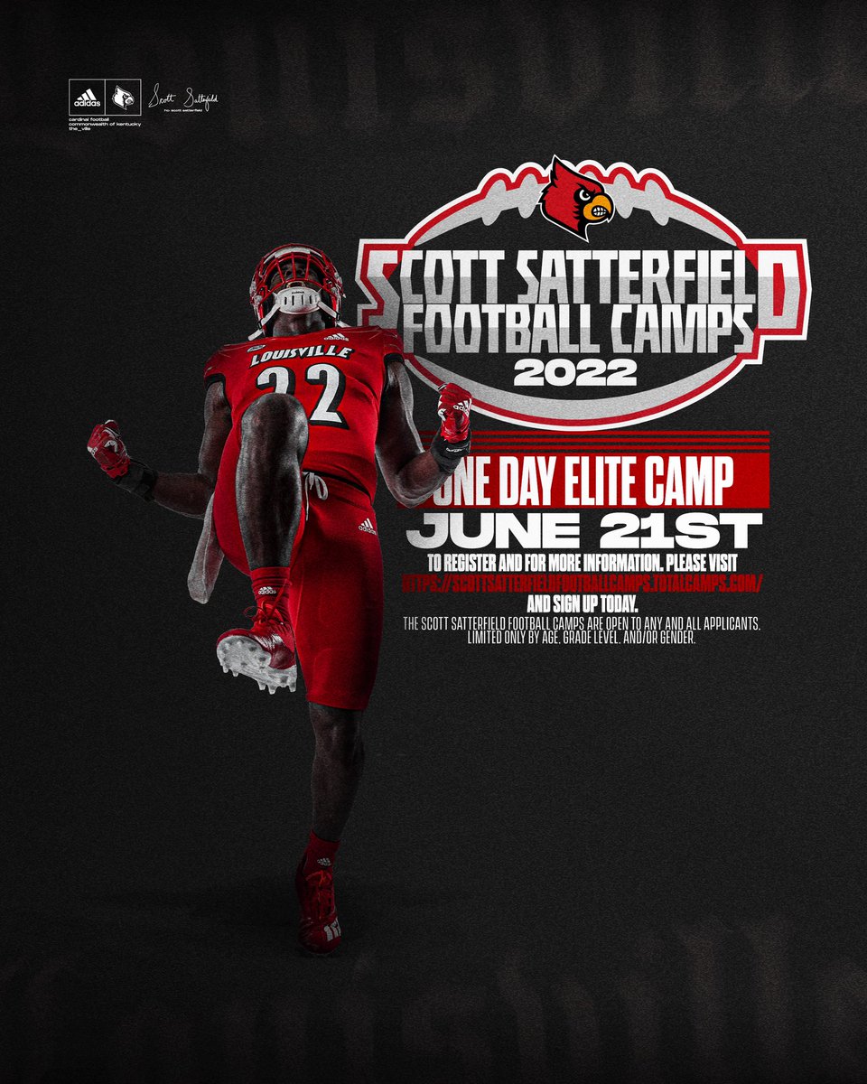 Louisville Football on X: Don't miss your last opportunity to show out at  our last Elite Camp of 2022! Sign-up:  #GoCards   / X
