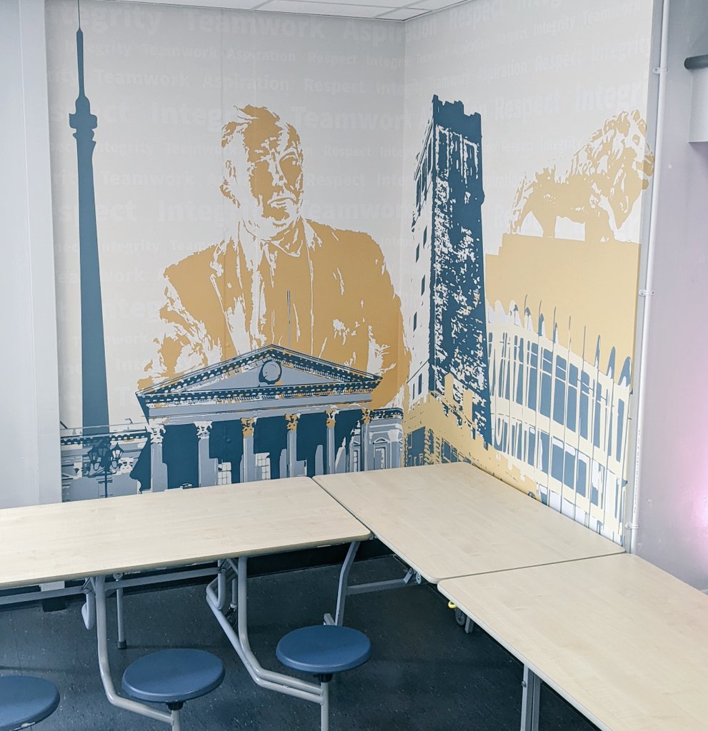 More areas of school with a fresh look. The reception area and dinning room are looking great 👍 thanks <a href="/ThePrintBureau/">Print Bureau</a>...on to the next one!