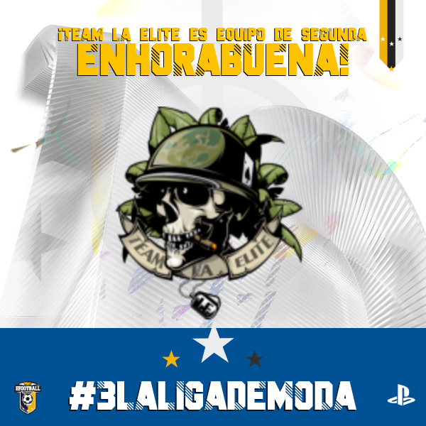 PLG efootball (@plgefootball) on Twitter photo 👀¡¡<a href="/TeamEliteVFO/">TeamLaElite</a> consigue el deseado ascenso a 2ª división de #laligademoda!!
Atrás quedan muchas horas de sacrificio y dedicación gracias a las cuales hoy pueden decir que son equipo de 2ª división
¡ENHORABUENA! 🙌
👊#FIFA22 #PS4 #CLUBESPRO 👀¡¡<a href="/TeamEliteVFO/">TeamLaElite</a> consigue el deseado ascenso a 2ª división de #laligademoda!!
Atrás quedan muchas horas de sacrificio y dedicación gracias a las cuales hoy pueden decir que son equipo de 2ª división
¡ENHORABUENA! 🙌
👊#FIFA22 #PS4 #CLUBESPRO