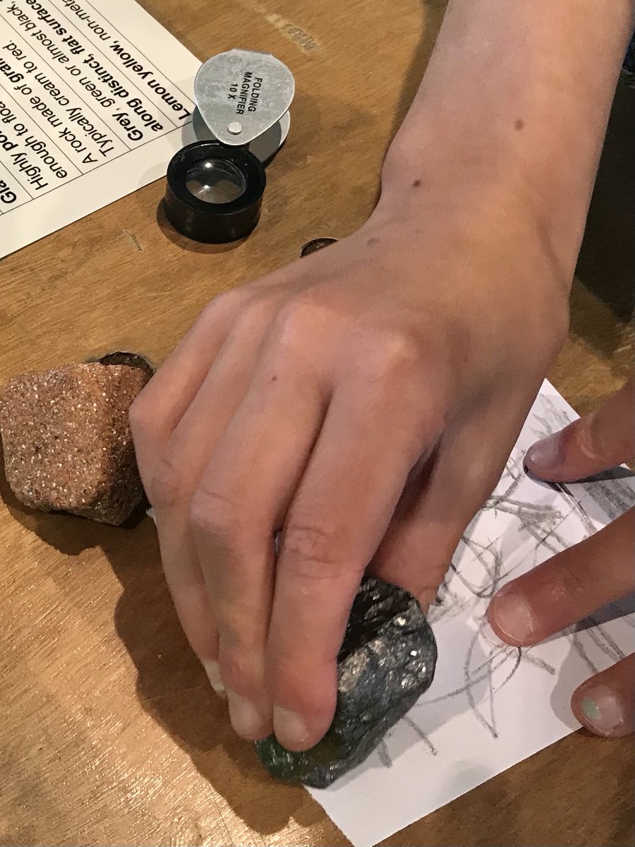 RuthMcIlkley's tweet photo. Enjoyed running my Rocks & Minerals activity, with Pippa doing Fossils, at @YorksAgSoc #CountrysideDays for KS2 pupils from across the region. #Geology @YRGGS https://t.co/ctvdftOZ5d