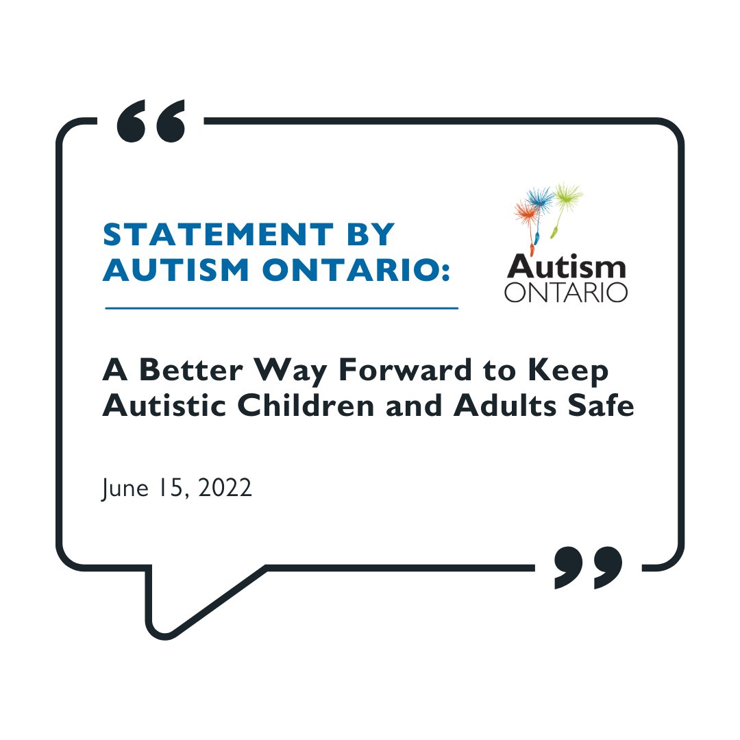 Autism Ontario has released a statement in response to the tragic death of Draven Graham, an 11-year-old autistic boy who lived in Lindsay, Ontario. Our hearts go out to Draven’s family.

Click here for the full statement: ow.ly/fYQ650JyocS

#AutismOntario #AutismMatters
