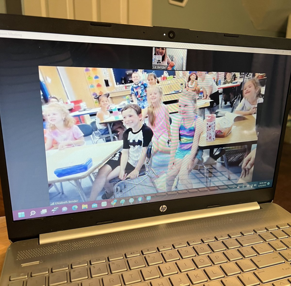 e_bender2's tweet photo. YAY for technology! Noah loved meeting my class &amp; sharing a special story! 🐛♥️ #TheVERYHungryCaterpillar #KindergartenFun https://t.co/b9n0KOjeub