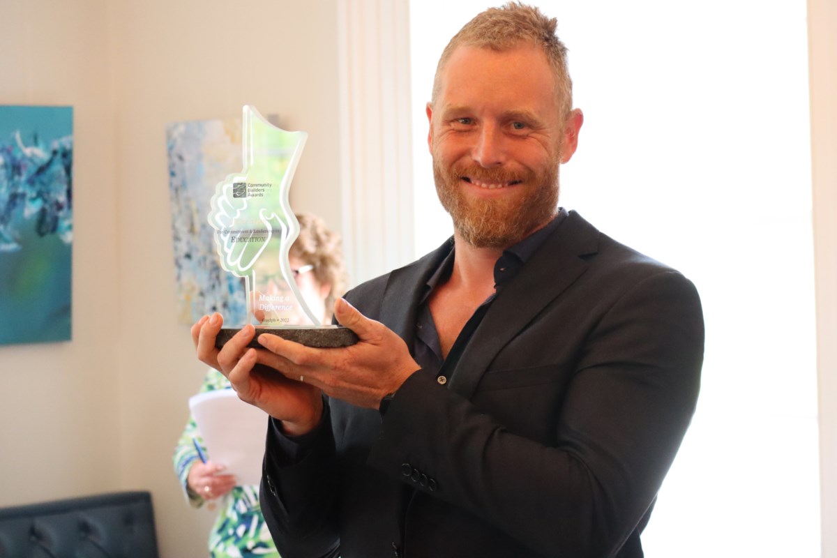 GuelphToday's tweet photo. Community Builders Awards: Chris Green’s popular outdoor school recognized for helping kids in Guelph thrive https://t.co/7rwIvePh9Z https://t.co/aWLcPQmBhn