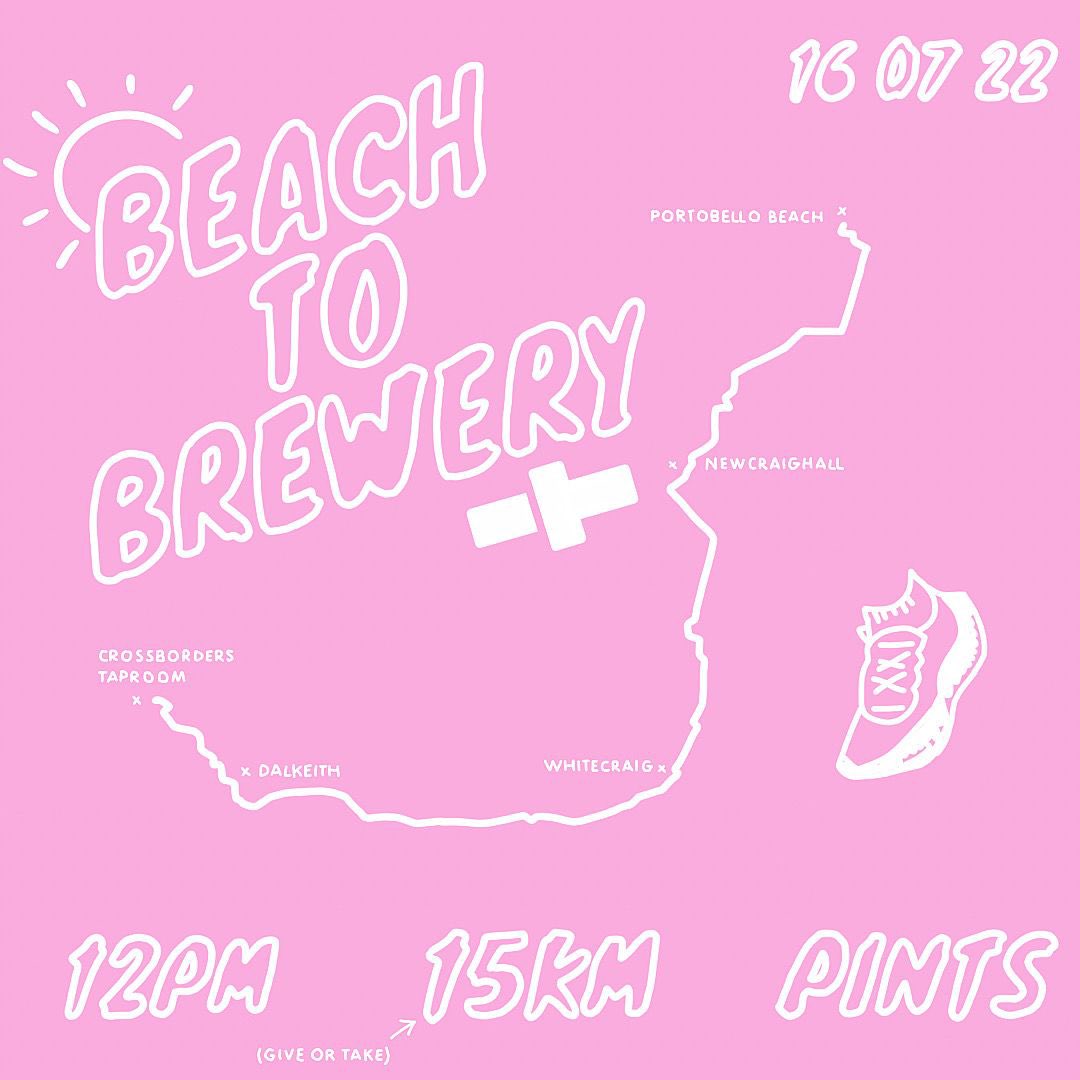goodtimerunnin's tweet photo. Our first big event! On the 16th of July we’re going to do a big ol run from Portobello beach to @CrossBorderBrew 

It’ll be a chilled out pace and then we’ll have some beers and delicious Street food. 

If you’re up for it get in touch! https://t.co/0xd1lG6FNb