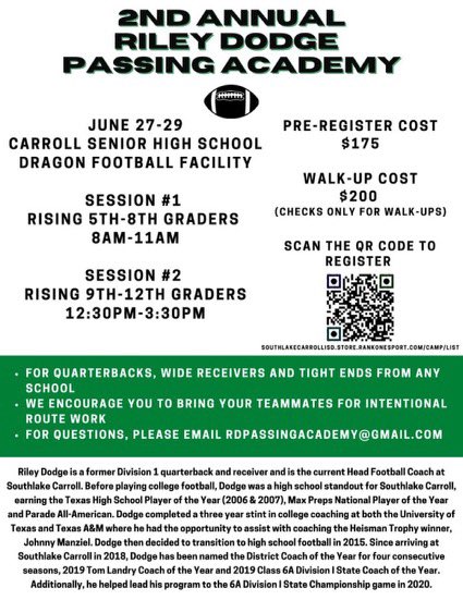 coachLT_11's tweet photo. One of the best WORKing skills camps around. QB’s get your WR’s to come with! 💪🏼 https://t.co/U9AJNNFqzT
