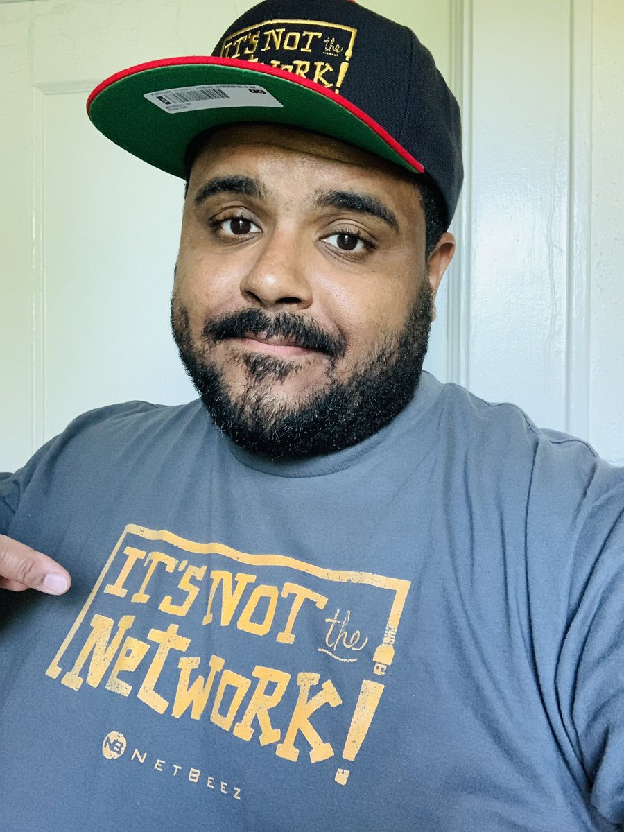 GKavelines's tweet photo. You gotta keep telling em itβs not the network! Huge shoutout to @NetBeez for the awesome swag to rock during @CiscoLive π€π½β€οΈ #TH570 #CiscoChampions #NetBeez #CiscoLive https://t.co/miUi733lW8