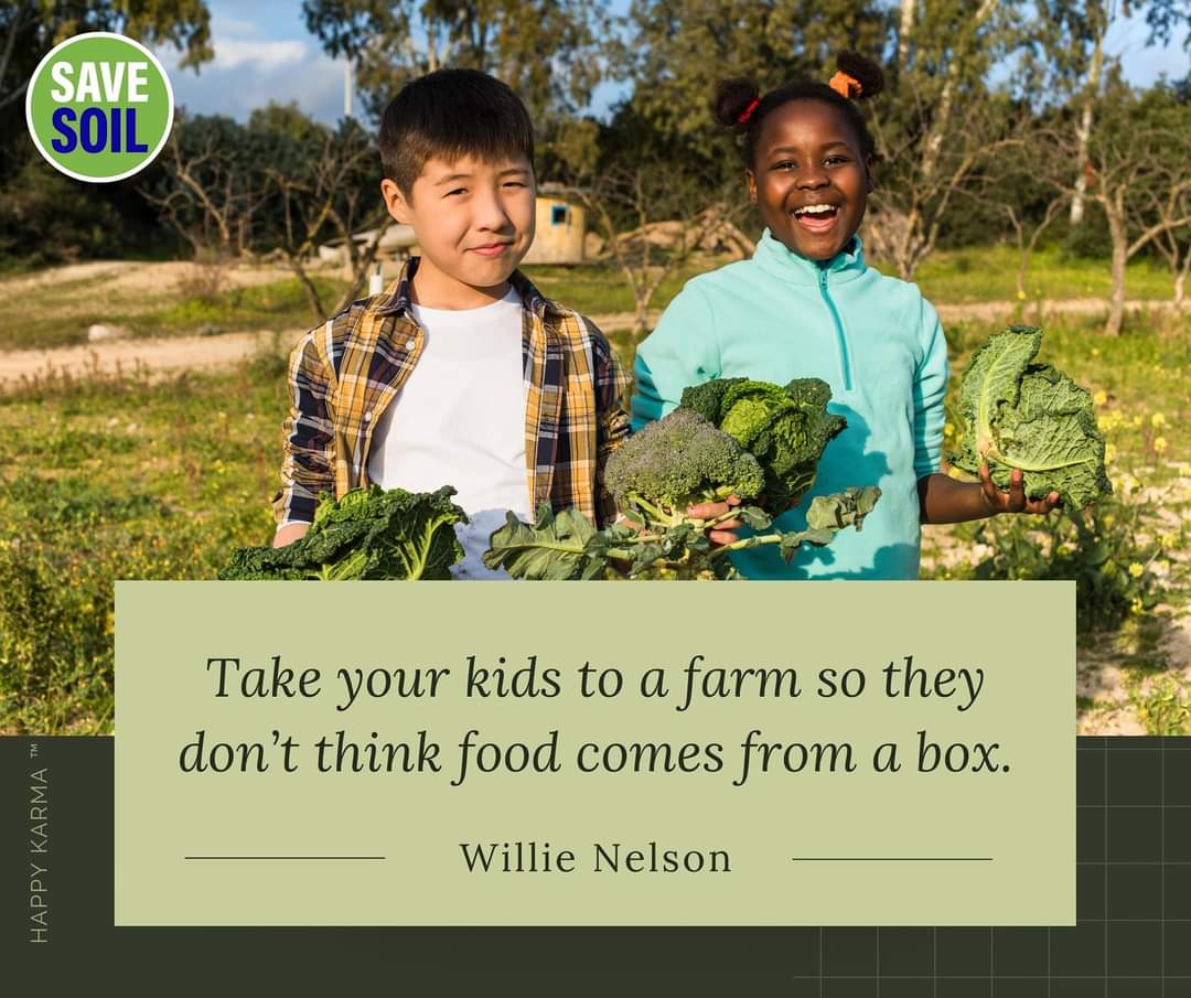 Stay connected to mother earth. #SaveSoil #NoSoilNoFood
