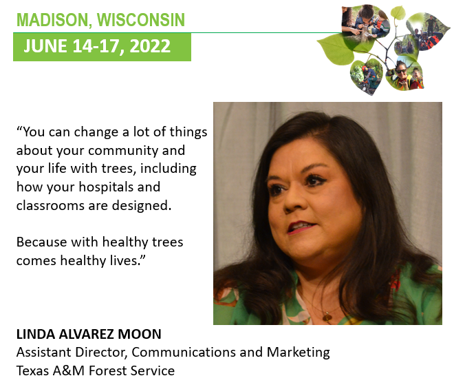 sfiprogram's tweet photo. “You can change a lot of things about your community and your life with trees, including how your hospitals and classrooms are designed.

Because with healthy trees comes healthy lives.”

- Linda Alvarez Moon
Assistant Director, Communications and Marketing
@txforestservice https://t.co/6PA1iJGcTf