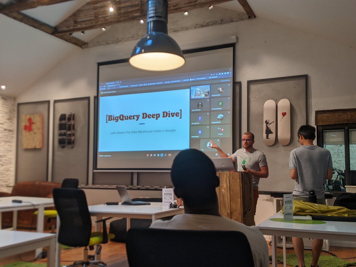De retour au <a href="/tlse_dasci/">Toulouse Data Science</a> chez @HarryCoworking pour écouter <a href="/clementbosc_/">Clément Bosc Λ\:</a> parler de #BigQuery et #Gcp