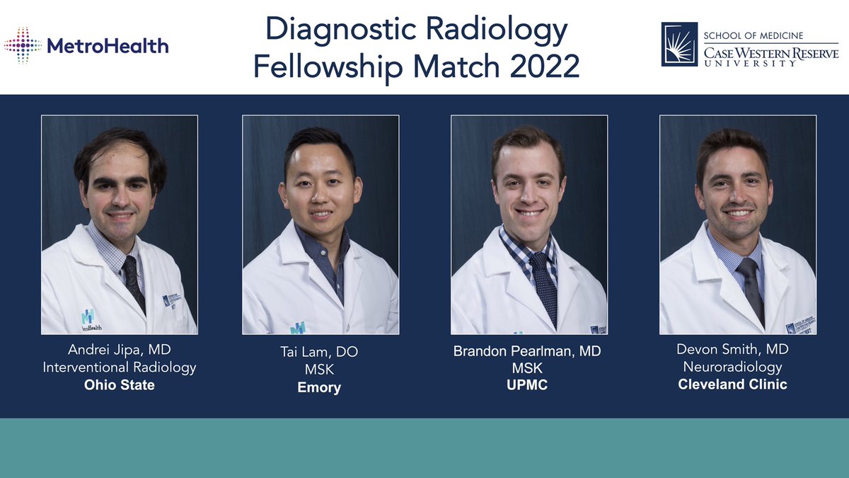 MetroRadRes's tweet image. 👏🏼🎉 Congrats to our R3 (soon to be R4) class on their fantastic fellowship matches! We’re so proud of these guys. 🎉👏🏼