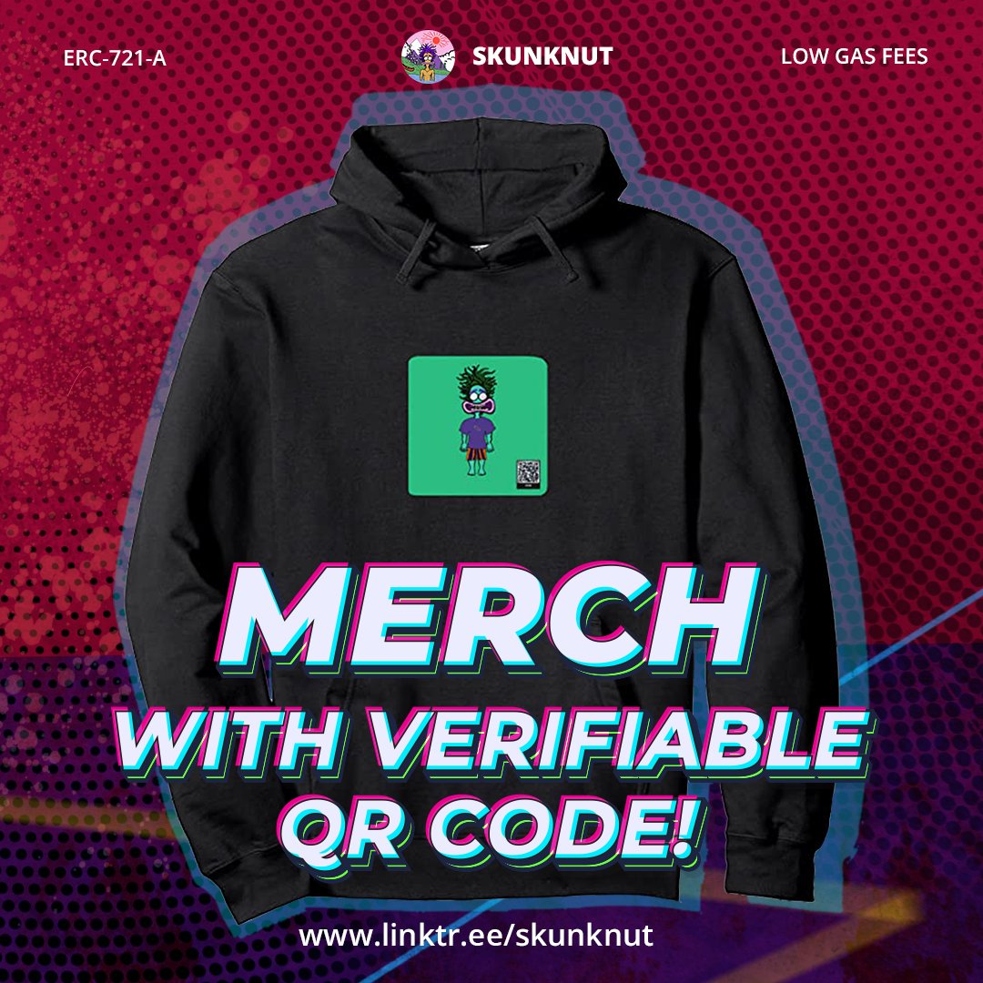 SkunknutNFT's tweet photo. 👀Here's something to look forward to, Skunks!

🦨Your #SkunkNut Merch have verifiable QR codes that will grant you exclusive access to events, festivals, and member only parties!
Need we say more?🤯

Whitelist is now OPEN! Click here to join.
https://t.co/mLeI2yJ66i

#NFTs #Mint https://t.co/DbAUzcYQH5
