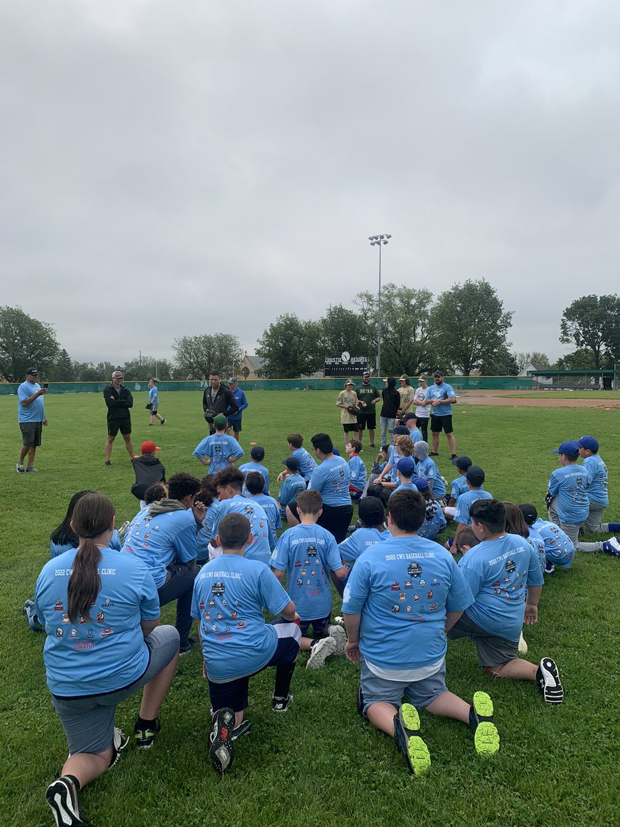 OPDLtMartinez's tweet photo. .@PACEOmaha 2022 #CWS Baseball Clinic was a blast! Big thanks to all the college & high school players & coaches who helped run the stations. I know all the kids had fun! #paceball #opd https://t.co/DNYKxfgg4Z