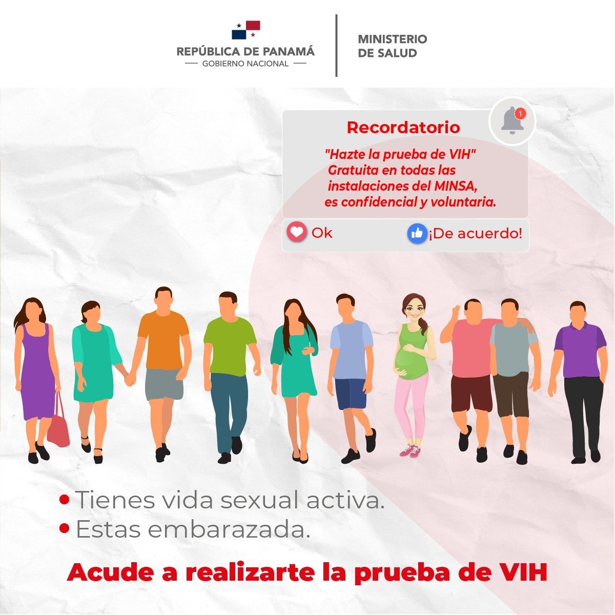 Hoy, en el Día Nacional de la Prueba de VIH, hacemos un llamado a la prevención de esta enfermedad que está en tus manos:
✅Reduciendo el número de parejas sexuales.
✅Utilizando correctamente el preservativo.

"Hacerse la prueba salva vidas"