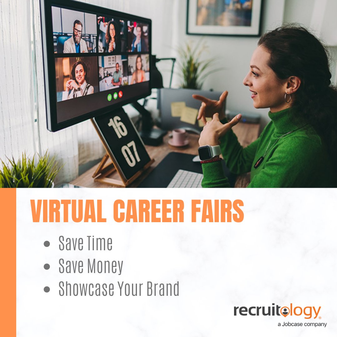 Talk directly with qualified candidates all online via chat, video and text with Virtual Career Fairs. Save time. Save money. Showcase your brand. Start engaging!  bit.ly/3aY1TeO

#SmartSoftware #careerfairs #recruitingtechnology #ArtificialIntelligence #employershiring