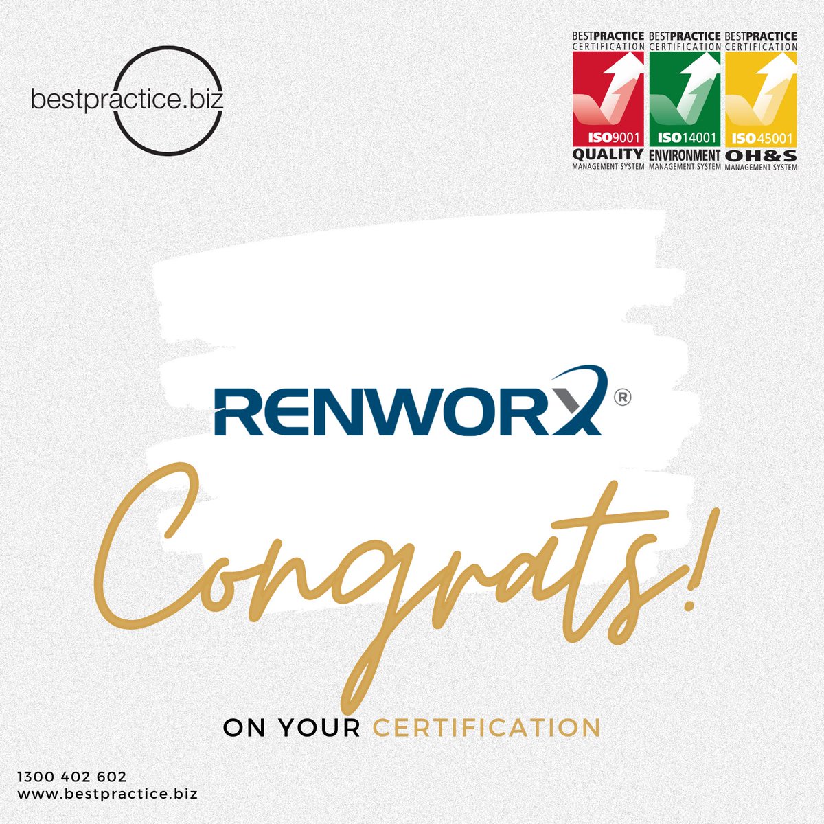 RENWORX IS CERTIFIED! 🎉

RENWORX provides a complete, end-to-end solution for sports and recreational facilities, Nationwide.

✅ ISO 9001 Quality Management System
✅ ISO 14001 Environment Management System
✅ ISO 45001 OH&amp;S Management System