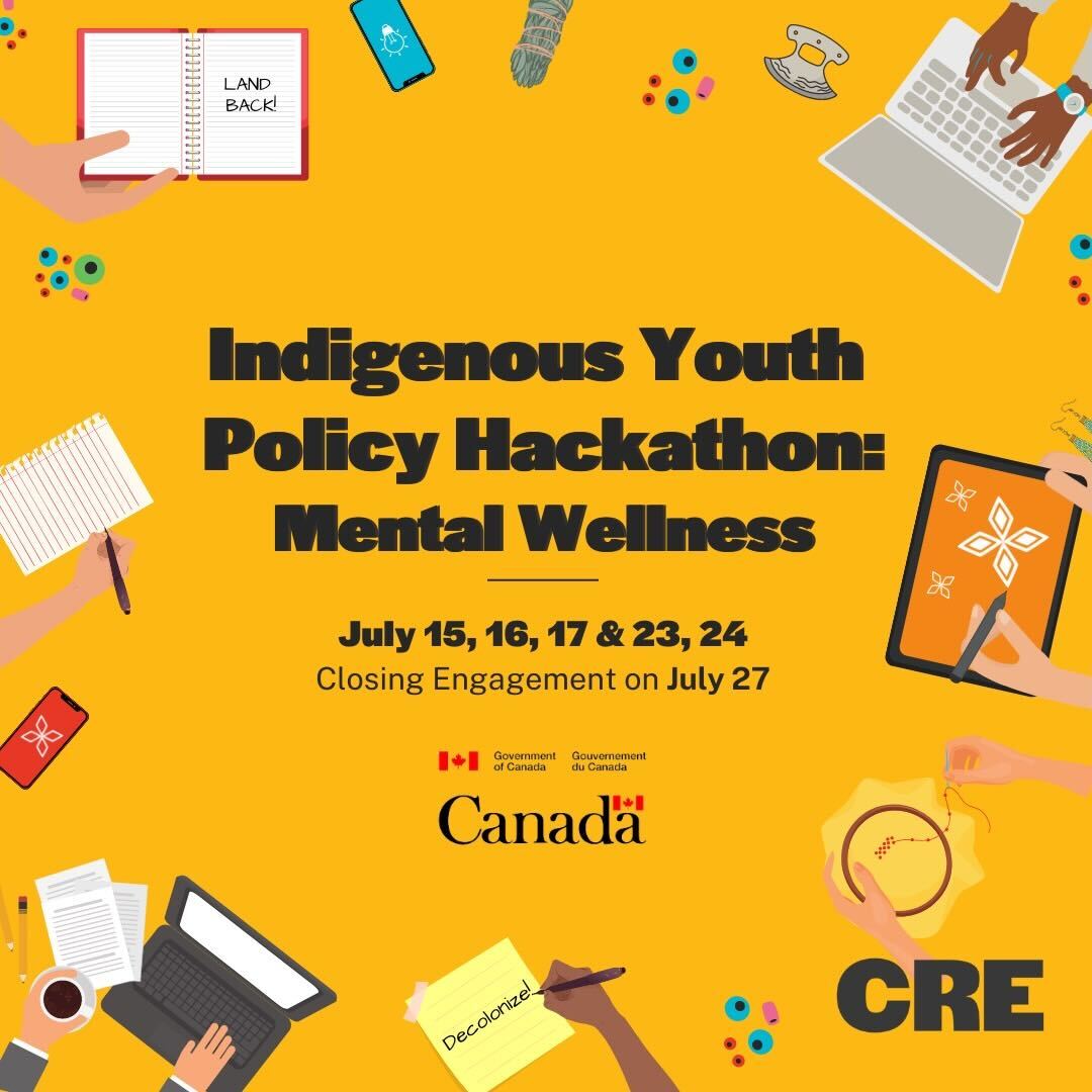 Are you a creative, policy-curious Indigenous youth (between the ages 18-29)? Canadian Roots Exchange is holding their next Indigenous Youth Policy Hackathon focusing on mental wellness.
Apply now until July 3rd! #policypals #hackathon #indigenousyouth 
x.com/CdnRoots/statu…
