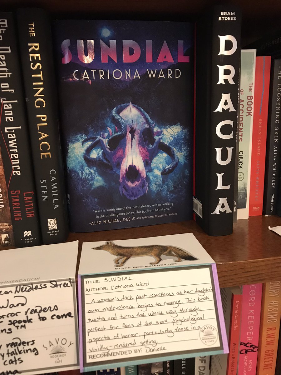recdyourbook's tweet photo. Hi @Catrionaward, I haven’t been able to stop thinking about Sundial since I finished it. My coworkers and I at Savoy Bookshop in Westerly, RI are totally obsessed. I wrote a self-talker so that others will pick it up, too! https://t.co/V0II0ZJ3I2