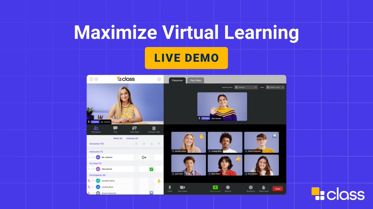 WeAreClassTech's tweet photo. 📢Calling all K12 educators📢

Curious how Class can help your virtual classroom? Join our live group demo Tuesday, June 21st! If you can't make it, still register and we'll send you the recording. 
https://t.co/Ctm0OoIrDI https://t.co/tnsq1bFfPw