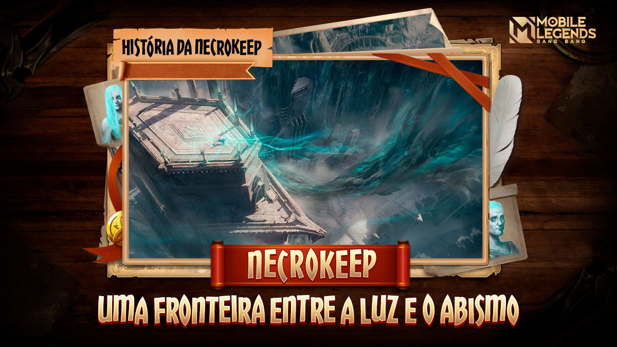 MLBBBR's tweet image. O antigo e misterioso poder salvou as pessoas em Necrokeep das garras do Abismo, mas também transformou a cidade em uma terra sem vida. Cem anos se passaram. Agora, o chegou a hora de Necrokeep ressurgir!

#MobileLegendsBangBang
#PROJECTNEXT
#RiseofNecrokeep