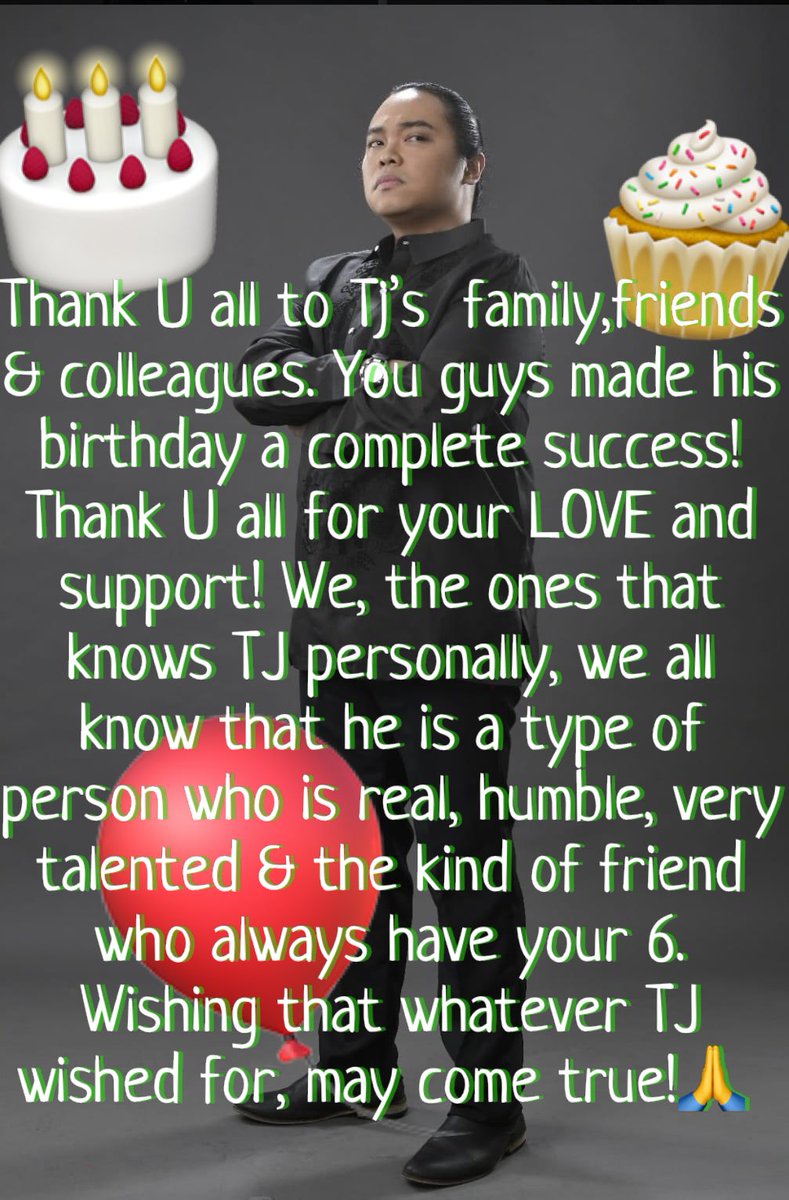 youtu.be/bEnGHK729lc 
   👆👆👆👆👆👆👆👆👆
Watch birthday greetings with TJ’s reactions . <a href="/Tjvalderrama/">TJ Valderrama</a>  <a href="/BilogNationOfc/">Bilog Nation</a>  <a href="/TeamTJVOfficial/">Team TJ 🧡</a>