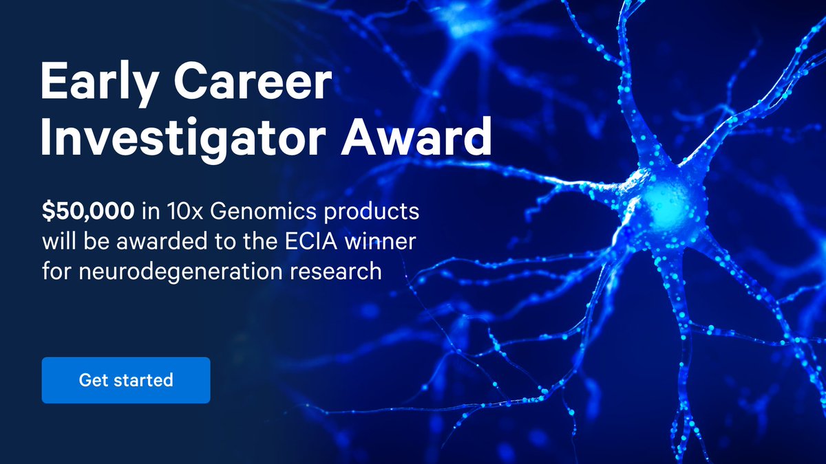 📢 Attention early-stage investigators! Submit your nomination for the ECIA award and transform your work with $50,000 towards #neurodegenerative disease research: 10xgen.com/3x13rxc