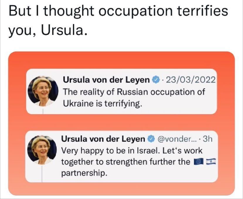 RealityNL2022's tweet photo. Past perfect in het #draaikonten #politiek van #rutte4 het #WEF het #EU beleid.

Iedereen is gelijk… maar de andere… uhuh! Sure!

@vonderleyen you are just #evil ! Nothing else and you are the greatest occupier who is creating this messsy shit in the the world! https://t.co/VPqr2Inqo4