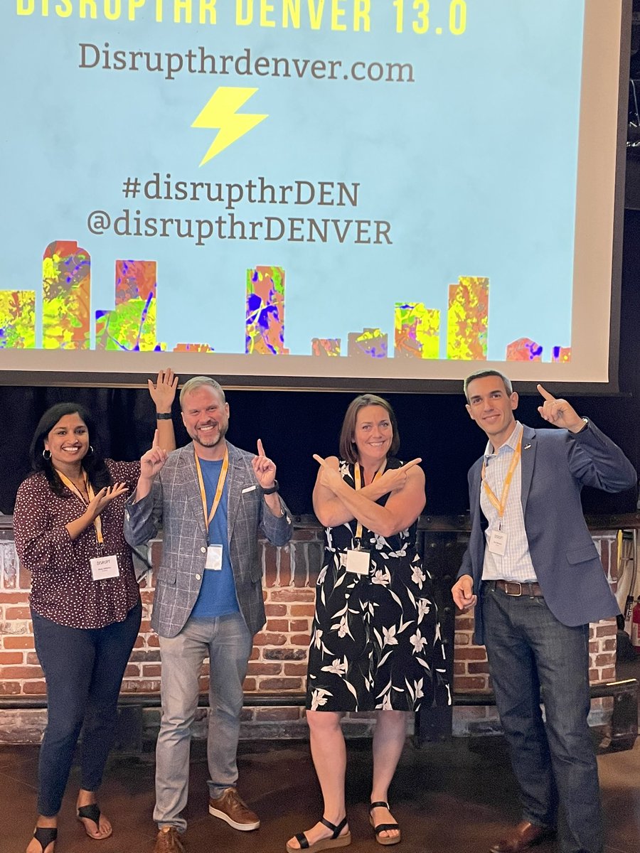 DanWeinstein_CO's tweet photo. 40 minutes till doors open on #disrupthrden DisruptHR Denver 13.0! Are you excited yet?? https://t.co/jQ8D52Z0DJ