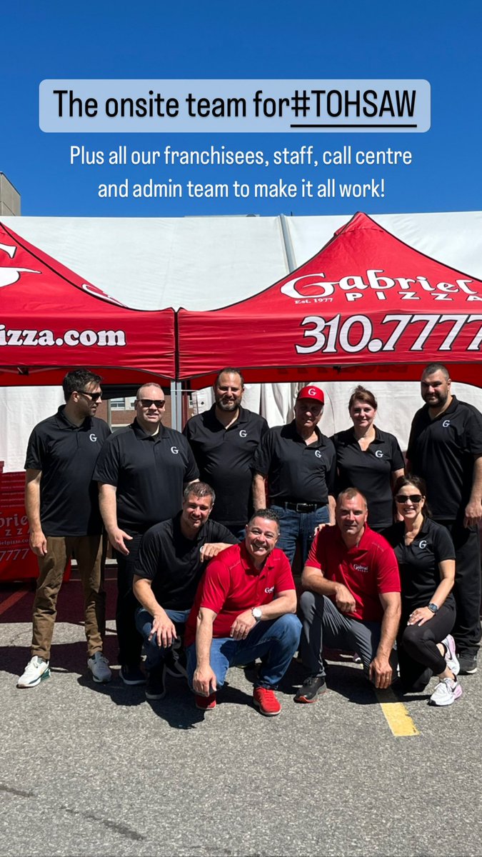 GabrielPizza's tweet photo. It’s been a busy few days serving up slices to the nurses, doctors and support staff @OttawaHospital Civic, Riverside, Irving Greenberg Cancer Centre and Prince of Wales office. 1 day to go! General campus here we come. #TOHSAW https://t.co/Nio0FUVFmA