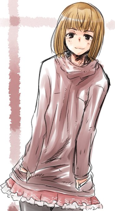 すごく昔に描いた女装絵 