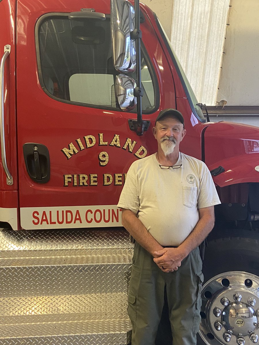 SCFS_PIO's tweet photo. Our June Firefighter of the Month is Sammy Connelly he is one of the founding members of Midland Fire Dept in 1981 serves as President/Safety Officer.  He also works with the SC Forestry Commission for almost 33 years. https://t.co/ISHtOfWDg7