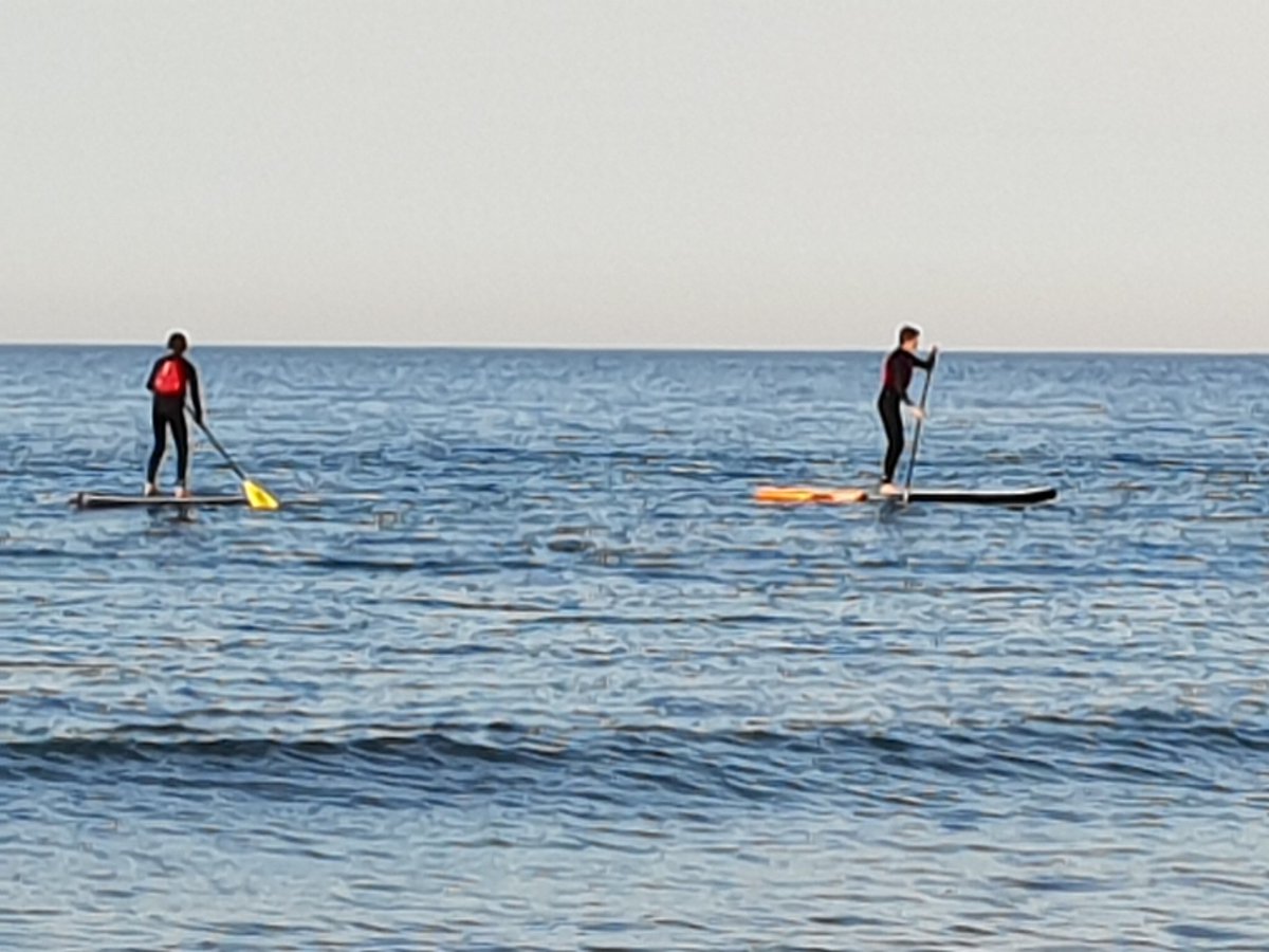 Tonight some of our older Scouts joined the Explorers paddle boarding, an excellent night learning a new skill.