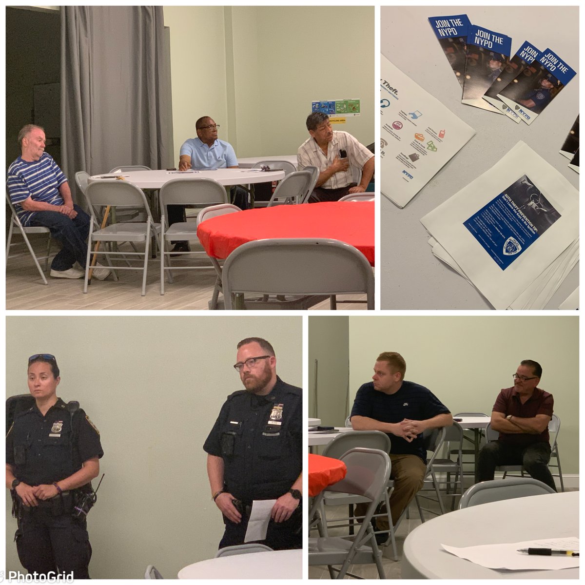 NYPD83Pct's tweet photo. NCO David’s BUILD THE BLOCK meeting is ongoing right now at 260 Knickerbocker Avenue. *** Valuable information is being shared. *** Come and meet your NCO Officers, Crime Prevention, and Community Affairs. Bring your questions and concerns! #CommunityAndPoliceWorkingTogether https://t.co/CanFS3U1Hm