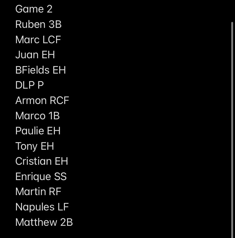 GorillaGangSB's tweet photo. Didn’t have the computer today but these are the lineups we’re going with for tonight’s games #DontLetEmGetHot 🦍 https://t.co/P8bbaKD4th
