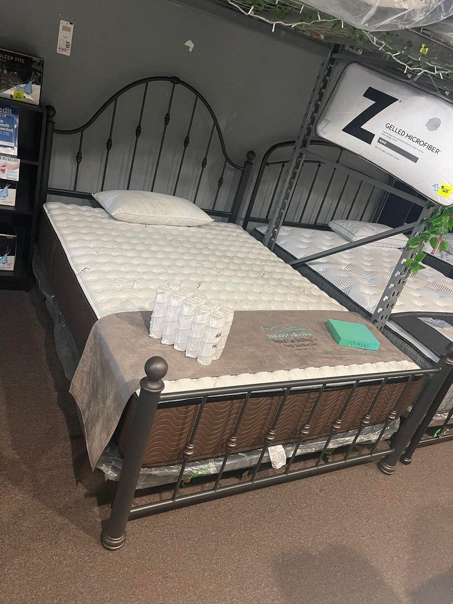 TOmattress's tweet photo. NEW ARRIVALS! Aged Iron Beds from from Hollywood Bed Frame Company comparable to what you’d see in Restoration Hardware as well as a comprehensive selection of metal &amp; upholstered beds &amp; headboards. https://t.co/tR8tmzCv90