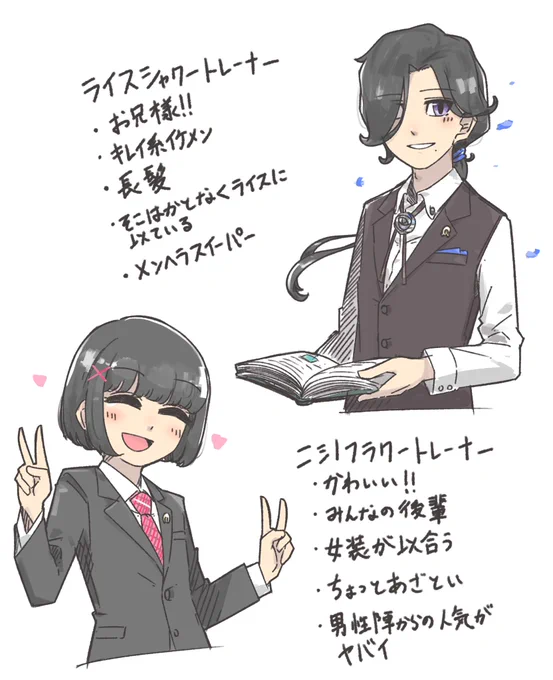 ウマ娘スレなどでよく見るライトレとニシトレ

※あくまでも個人的な見解です

#ウマ娘プリティーダービー 