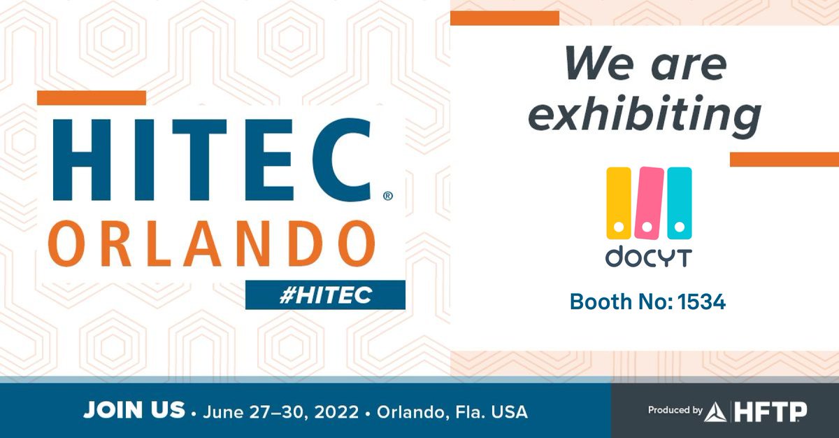 Docyt_inc's tweet image. Hotel tech is taking over Orlando, and Docyt will be there for it! Stop by #HITEC2022 booth 1534 to meet the Docyt team and see a live demo!

#HITECOrlando #Hoteltech #ArtificialIntelligence